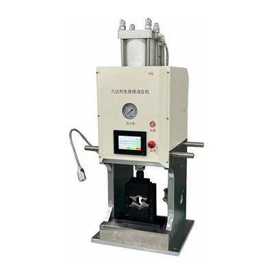 Máquina prensadora automática de terminales hexagonales